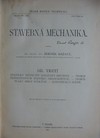 Stavebn� mechanika 3 d�l. 