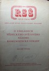 O z�kladech v�deck�ho sv�tov�ho n�zoru komunistick� strany