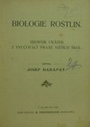 Biologie rostlin (Sborn�k z vyu�ovac� praxe ni���ch �kol)