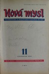 Nov� mysl (Teoretick� a politick� �asopis �V KS�)