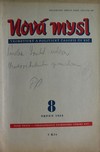 Nov� mysl (Teoretick� a politick� �asopis �V KS�)