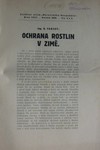 Ochrana rostlin v zim�