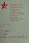 70. v�ro�� vzniku �eskoslovensk� republiky