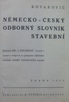N�mecko-�esk� �esko-n�meck� slovn�k stavebn�