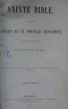 Sainte bible