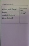 Kultur und Kunst in der sozialistischen Gesellschaft