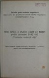 D�l�� zpr�va o studijn� cest� do SSSR podle usnesen� S 92 � 117 , V�stavba vodn�ch d�l�