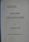 Mechanick� technologie d�l I. Zpracov�n� d�ev